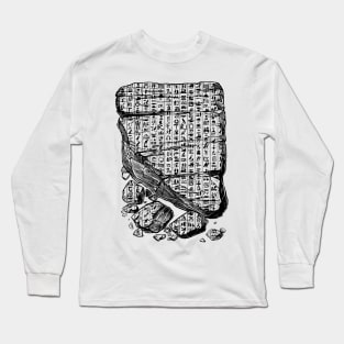 Retro Hieroglyphs Long Sleeve T-Shirt